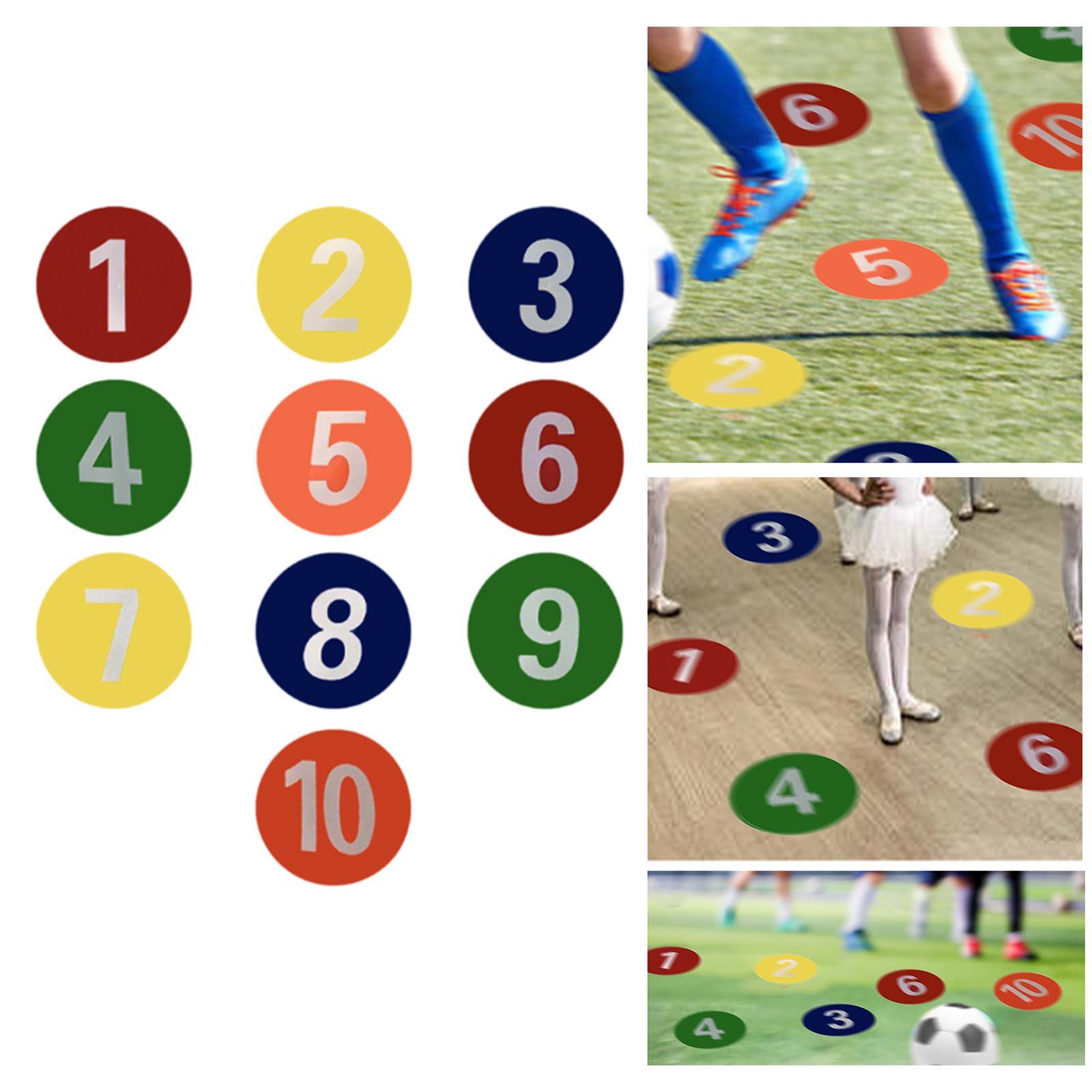 10x Numbered Floor Dots Marker - Speed Agility Dots avis et prix