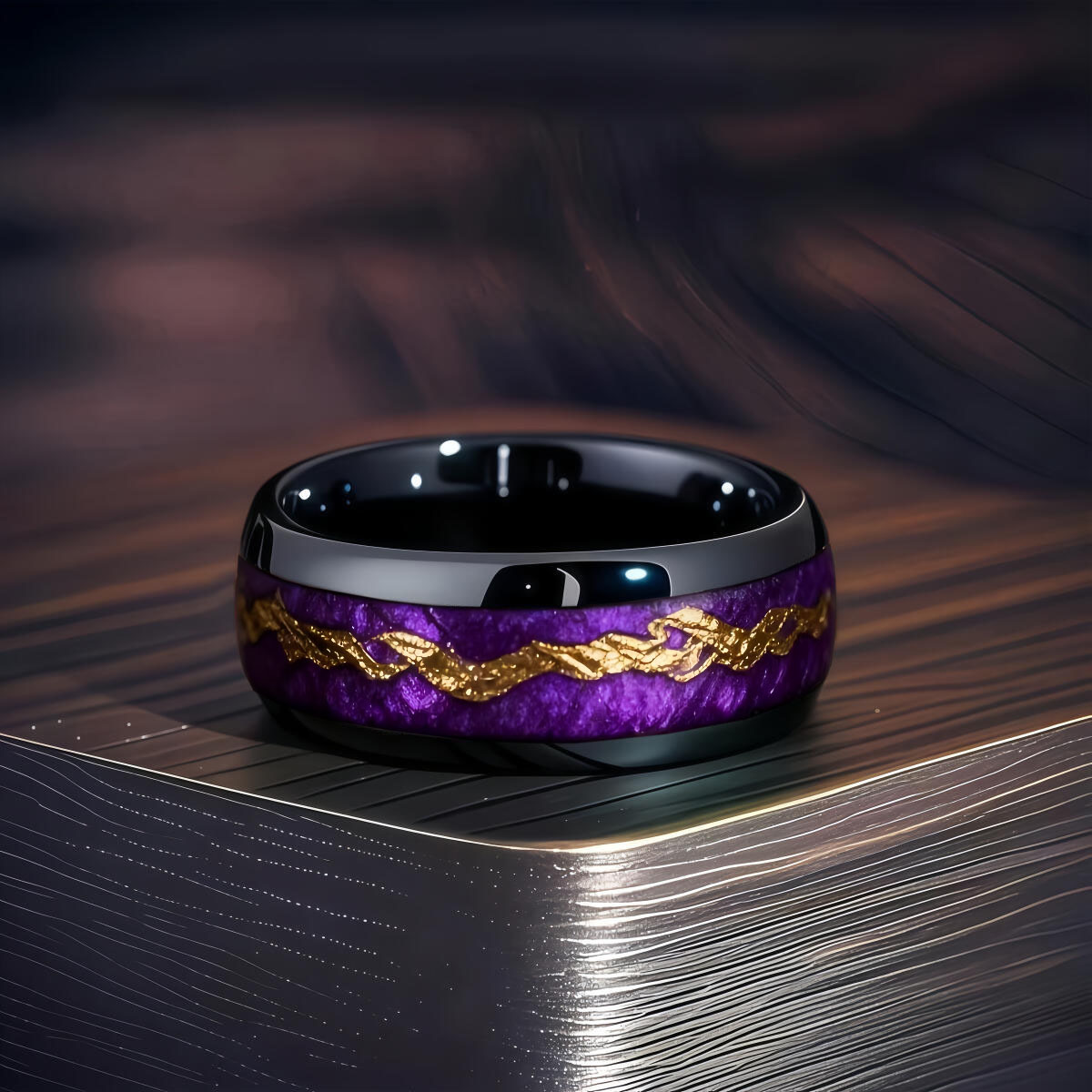 Fashion Black Men Stainless St - Gymnastic Ring Wood avis et prix