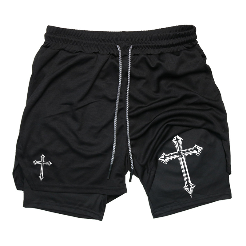 Cross Print 2-in-1 Workout Run - Crossfit Gear Men avis et prix