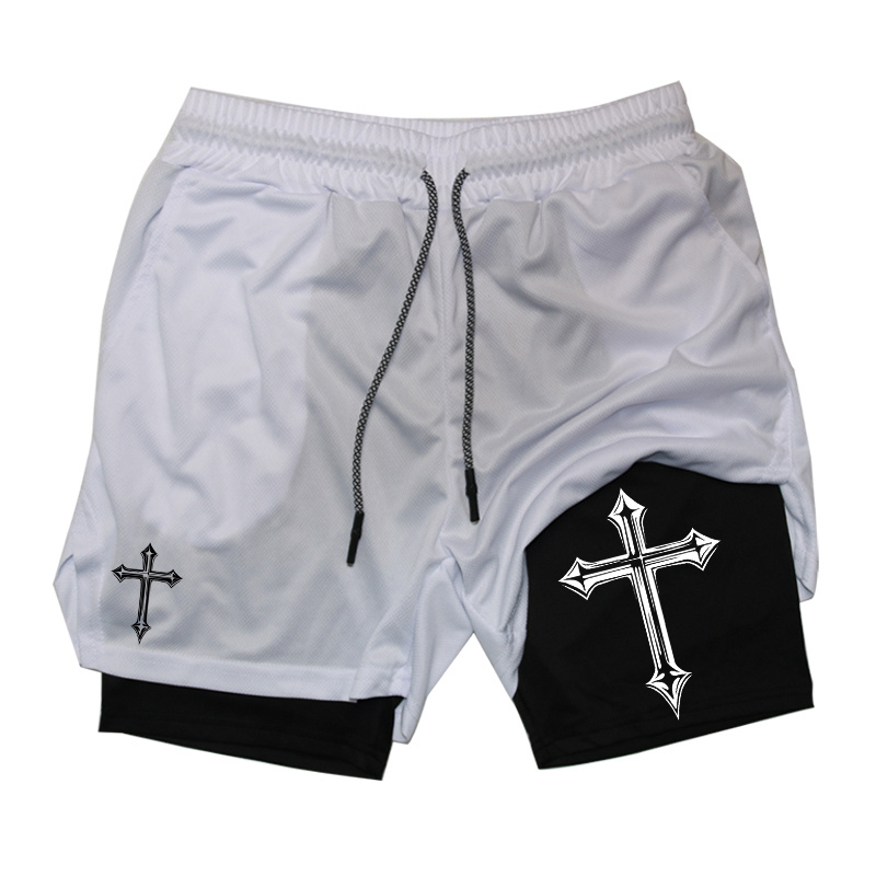 Cross Print 2-in-1 Workout Run - Crossfit Gear Men avis et prix