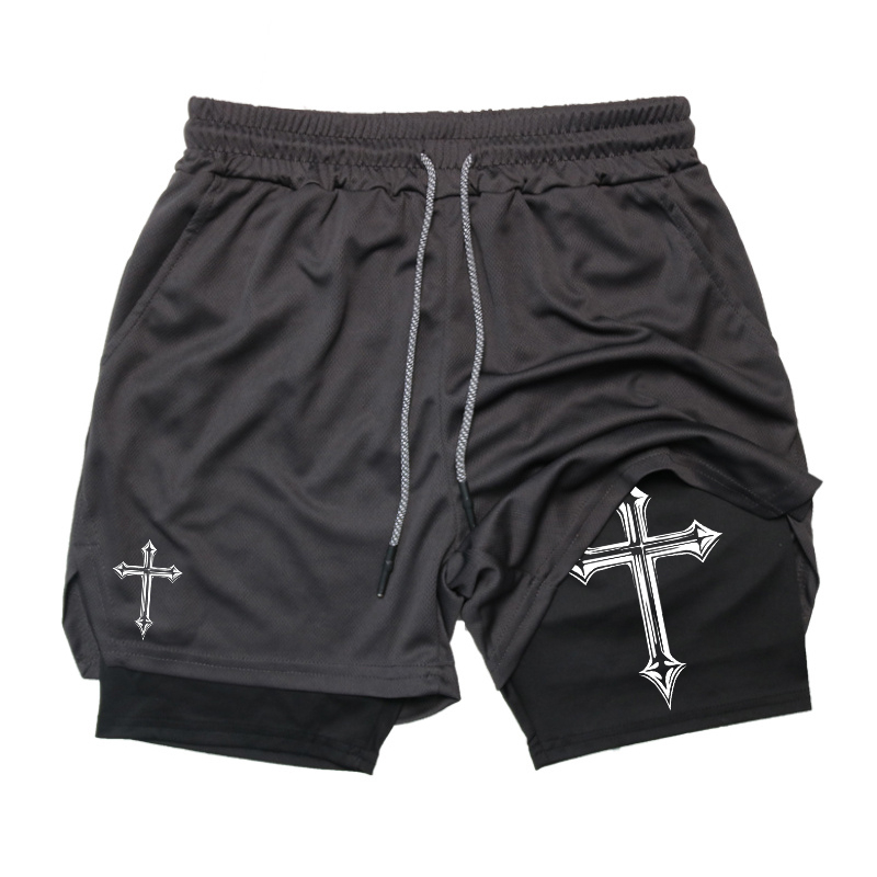 Cross Print 2-in-1 Workout Run - Crossfit Gear Men avis et prix