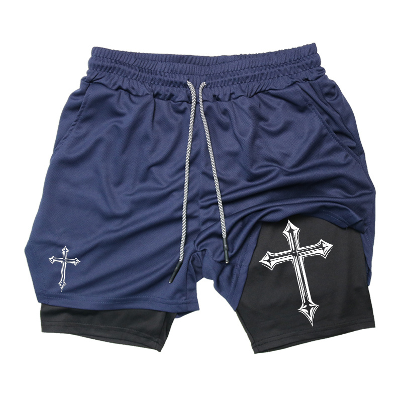 Cross Print 2-in-1 Workout Run - Crossfit Gear Men avis et prix