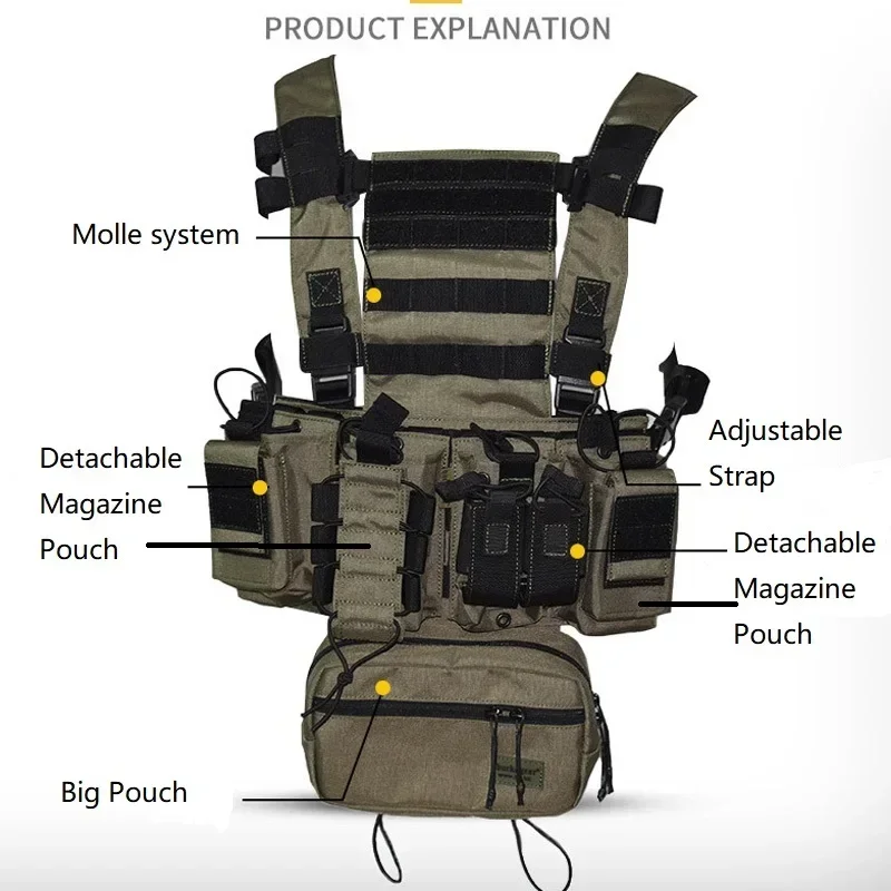 D3CR Chest Rig Vest Multicam B - Crossfit Gear Men avis et prix