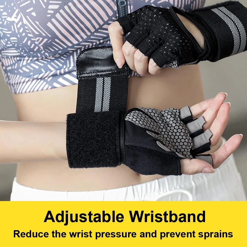 1Pair Half Finger Gym Fitness  - Crossfit Training Gear avis et prix