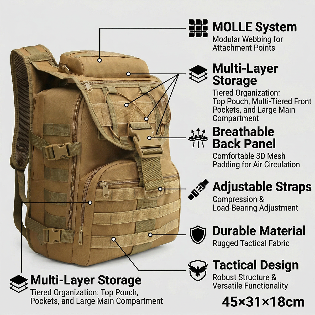 35L Gym Training Backpack for  - Crossfit Workout With Equipment avis et prix