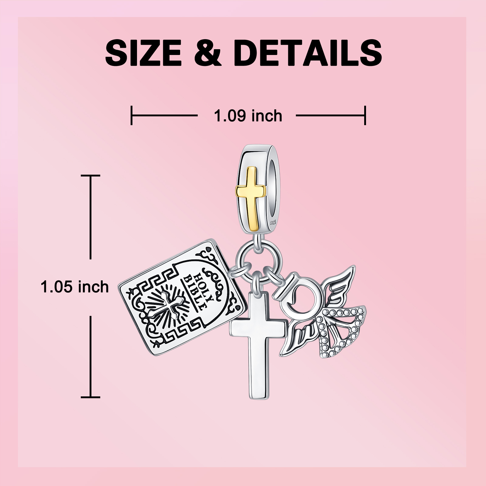 925 Sterling Silver Charm Holy - Crossfit Accessories avis et prix