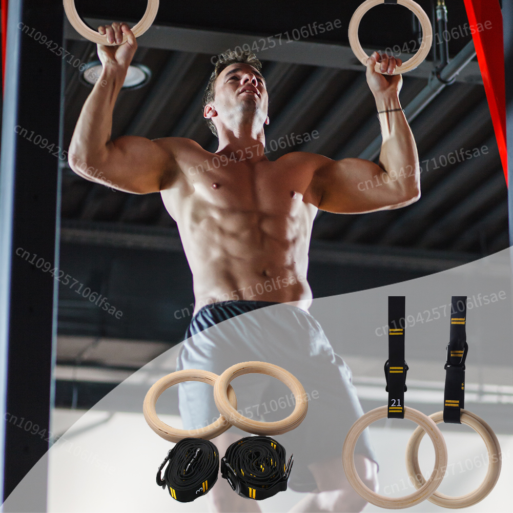 Wood Gymnastics Rings with Adj - Gymnastic Ring Wood avis et prix