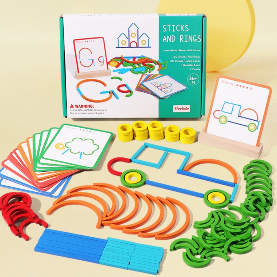 Children's early education puz - Gymnastic Ring Wood avis et prix