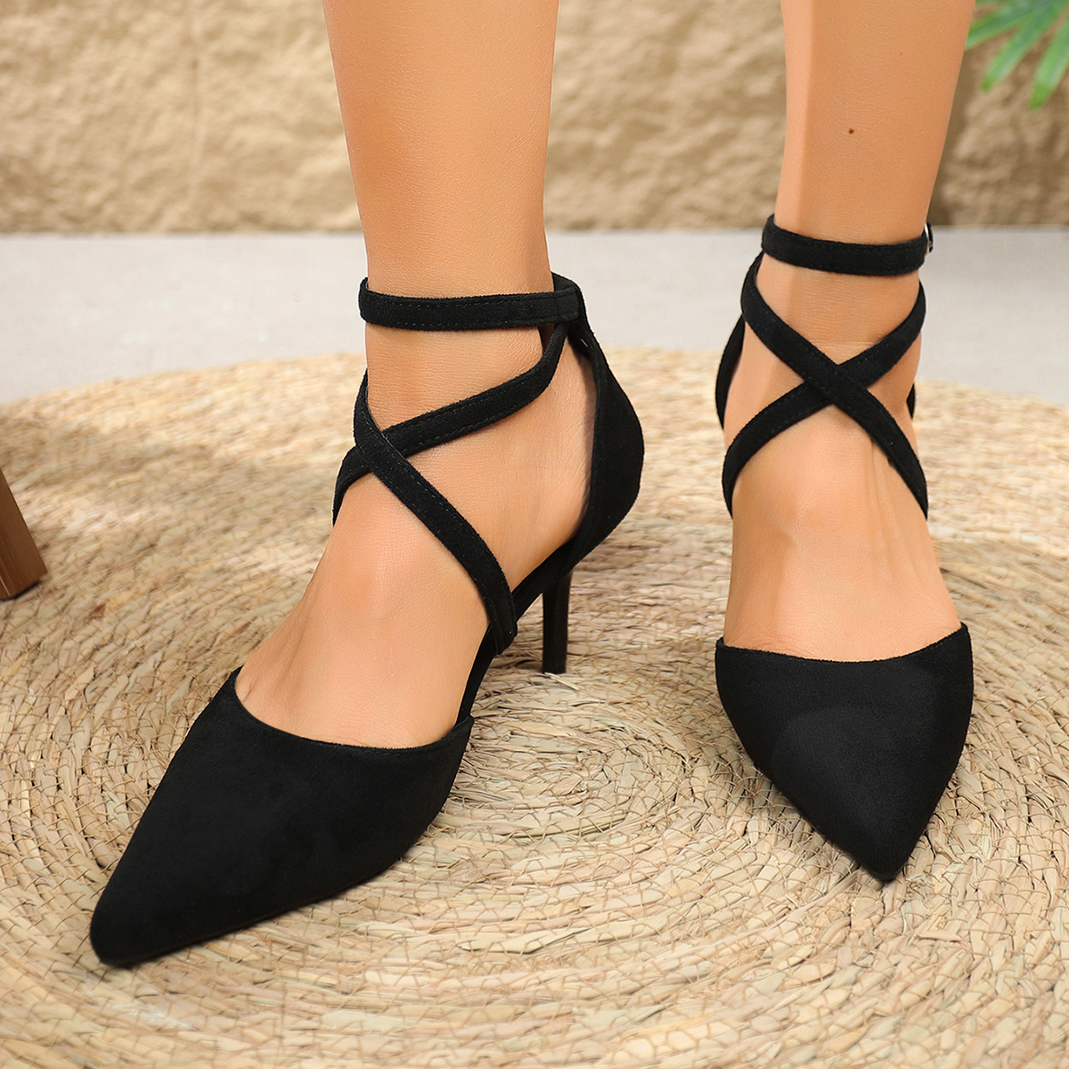 Spring Summer Women Black Sued - Crossfit Outfit avis et prix