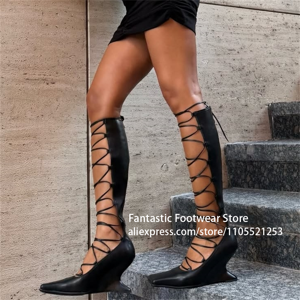 Square Toe Sculpted Wedge Heel - Crossfit Outfit avis et prix
