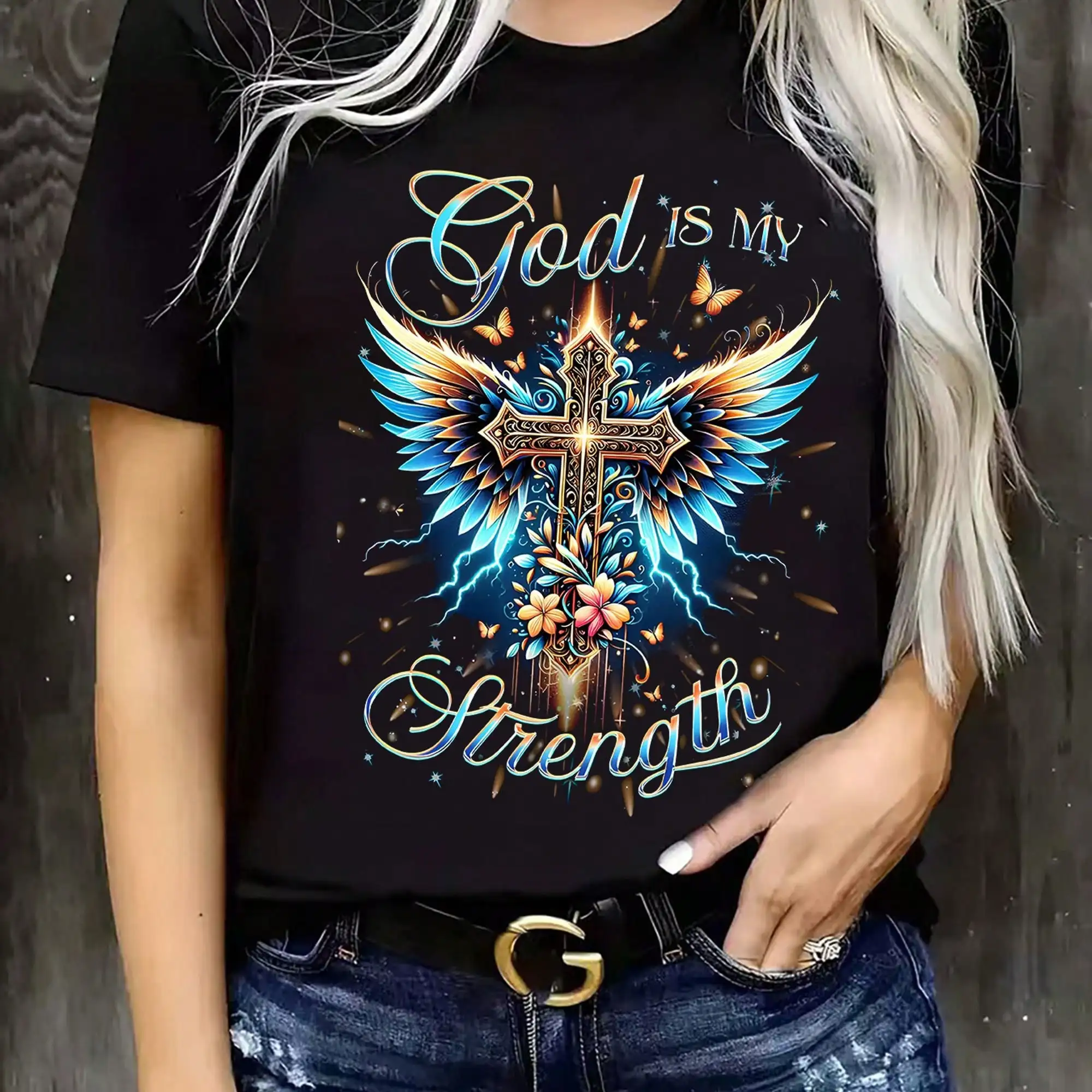 Women's -Based T-Shirt - God I - Crossfit Event avis et prix