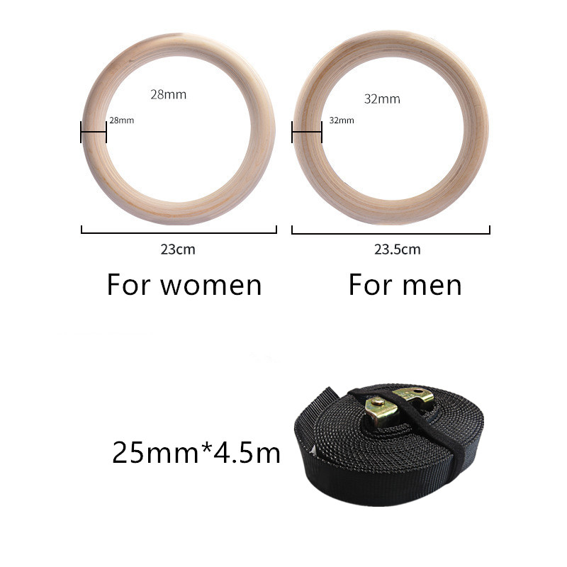 28/32MM Wood Gymnastic Rings N - Gymnastic Ring Wood avis et prix